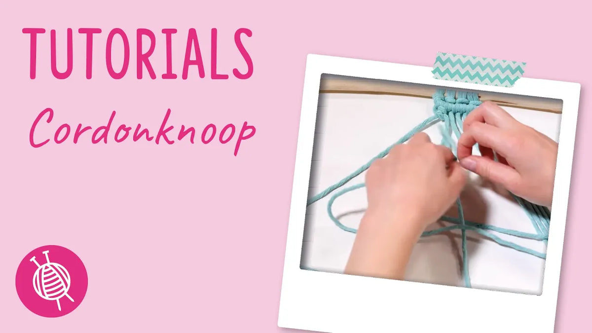 cordonknoop macramé tutorial