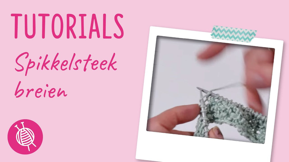 spikkelsteek breien tutorial