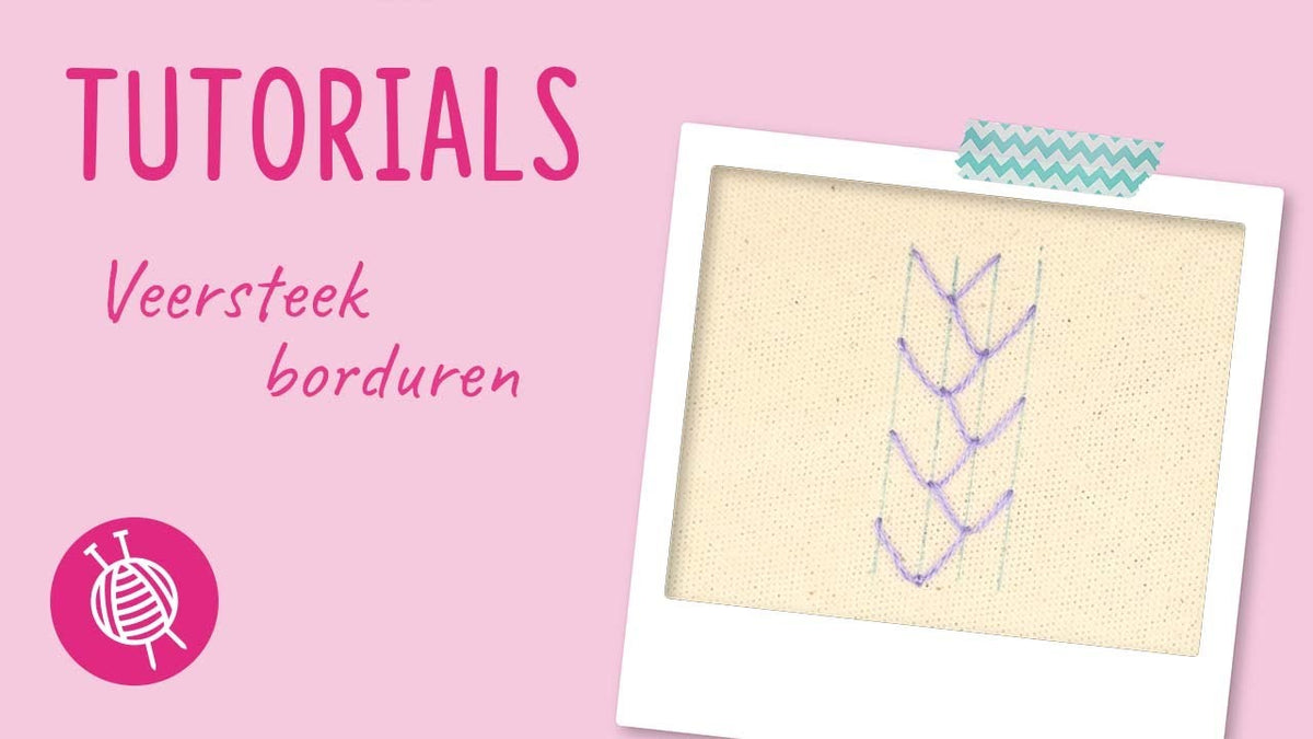 veersteek borduren tutorial