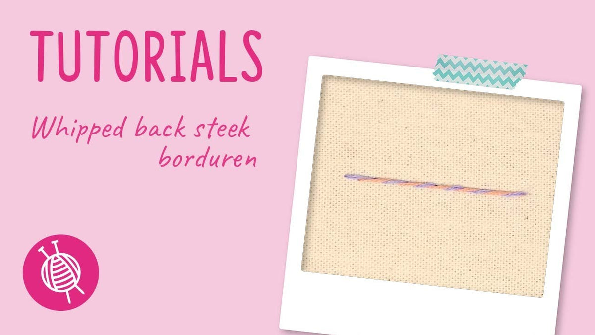 whipped back stitch borduren tutorial