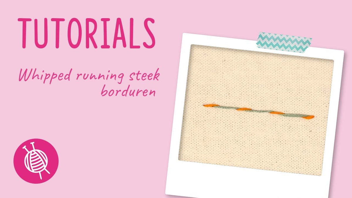 whipped running stitch borduren tutorial