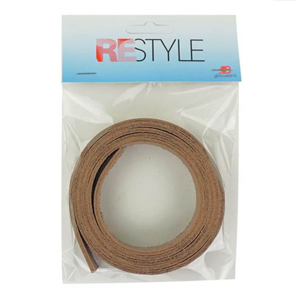 Restyle Leerband 120cm x 2 cm en 2,8mm dik 898 Bruin