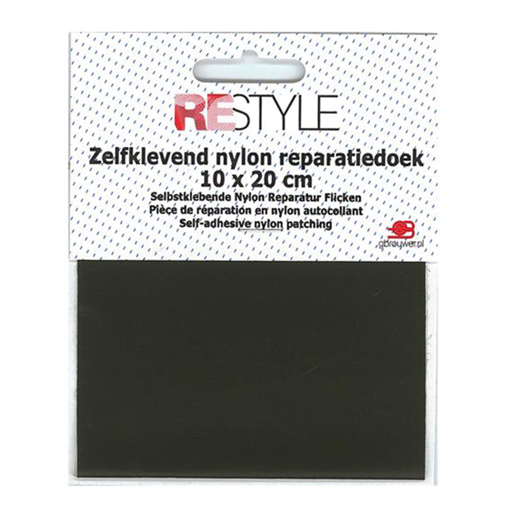 Restyle Reparatiedoek Nylon 10 cm x 20 cm Zelfklevend 542 Olijfgroen