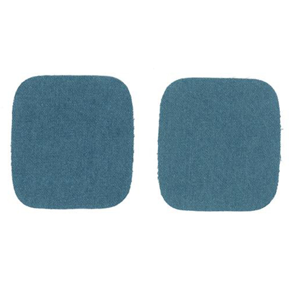 Restyle Kniestukken Jeans 10 cm x 9 cm Opstrijkbaar 235 Lichtblauw