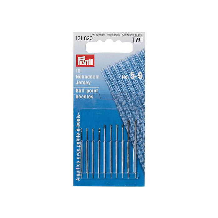 Prym jersey naainaalden nr. 5-9 set van 10 lange naalden met bolle punt