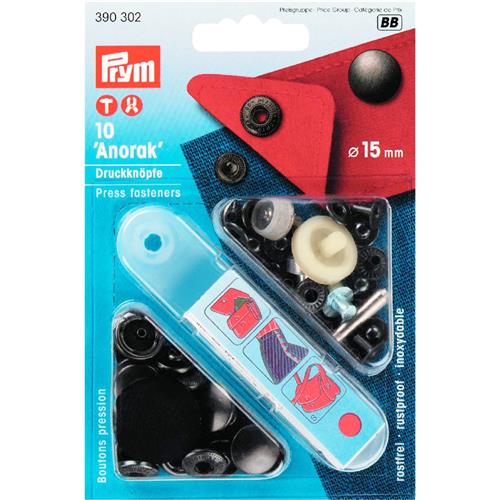 Prym Naaivrije Drukknopen Anorak 15 mm 03 Gebronsd-1