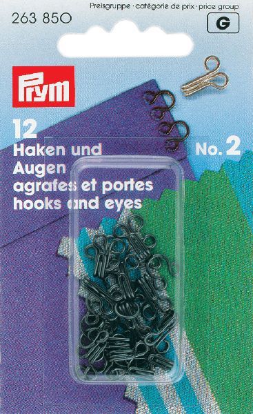 Prym Haken en Ogen zwart