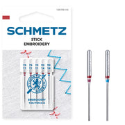 Schmetz Borduurnaalden Dikte 75/90 - 1 x 5 Naalden op kaart