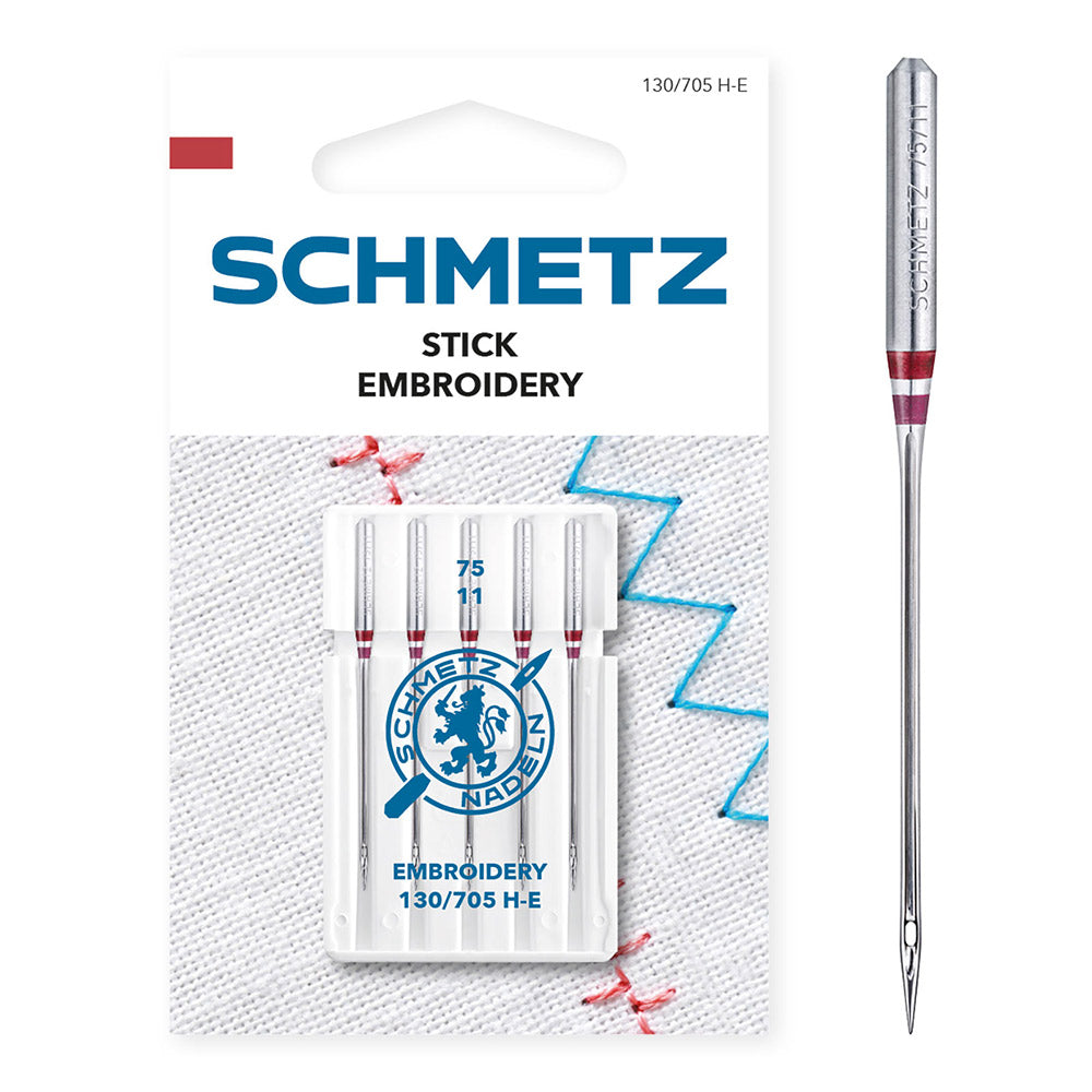 Schmetz Borduurnaalden Dikte 75 - 1 x 5 Naalden op kaart