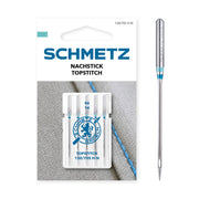 Schmetz Topstitch Naalden Dikte 90 - 1 x 5 Naalden op kaart