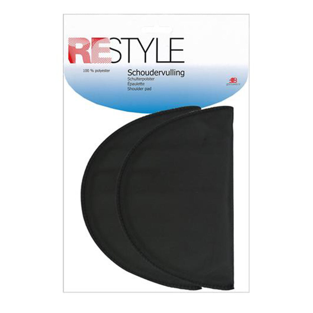 Restyle Schoudervulling Ingezet 10mm Dik 000 Zwart