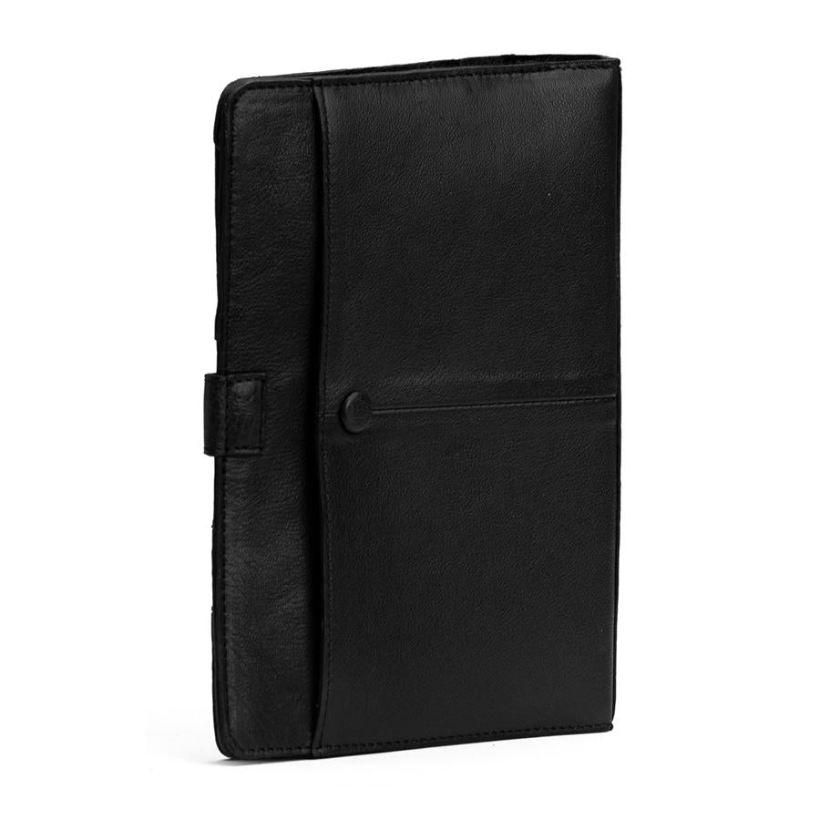 MUUD Carita Black - Handgemaakt leren etuit 15 x 22 x 6 cm