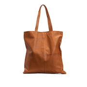 MUUD Show XL Whisky - Handgemaakt leren shopper voor dagelijks gebruik 53x53x30cm