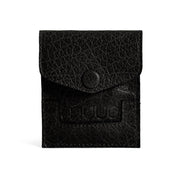 MUUD Bergen Black - Handgemaakt leren etuit voor handwerkaccessoires 9.5x8cm
