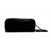 MUUD Harmony Black - Handgemaakt leren handwerktas Black - 9x22cm