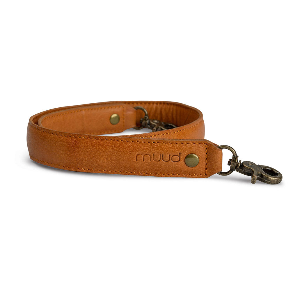 MUUD Hudson XL Whisky - Handgemaakt leren tashengsel 2x70 cm