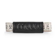 MUUD Enya Black - Handgemaakt leren etui voor meetlint 6.5x3cm