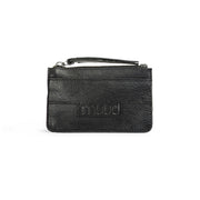 MUUD Dallas Black - Handgemaakt leren portemonnee 8x13cm