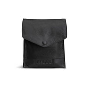 MUUD Betina Black - Handgemaakt leren etuit voor verwisselbare breinaalden 17x13xO23cm