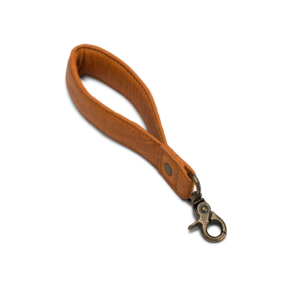MUUD Cami Whisky - Handgemaakt leren tassen handvat 18,5 x 2,2 cm