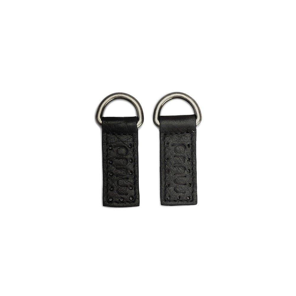 MUUD Caisa Black - Leren band met D-Ring 6,5 x 2cm