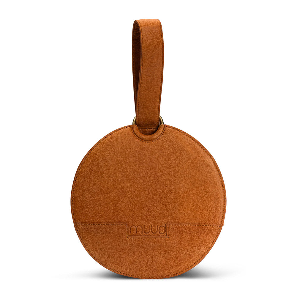 MUUD Demi - Whiskey Handgemaakt leren heuptasje 20cm
