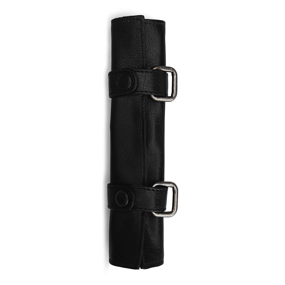 MUUD Carita E - Black Handgemaakt leren etui small 21 x 12 cm