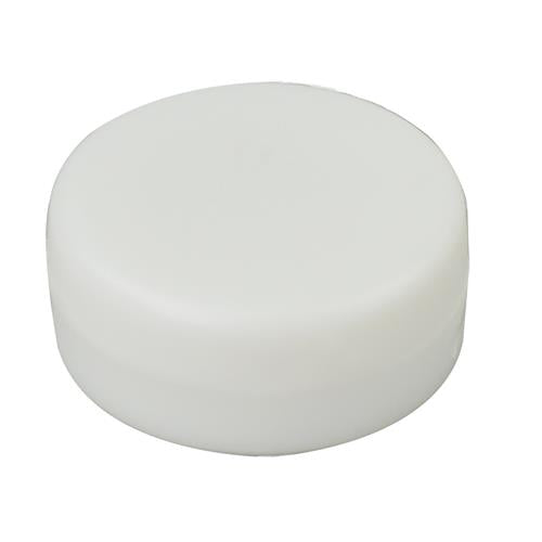 Restyle Rammelschijf 12 x 39 mm per stuk - witte kunststof rammelschijf voor amigurumi en rammelaars
