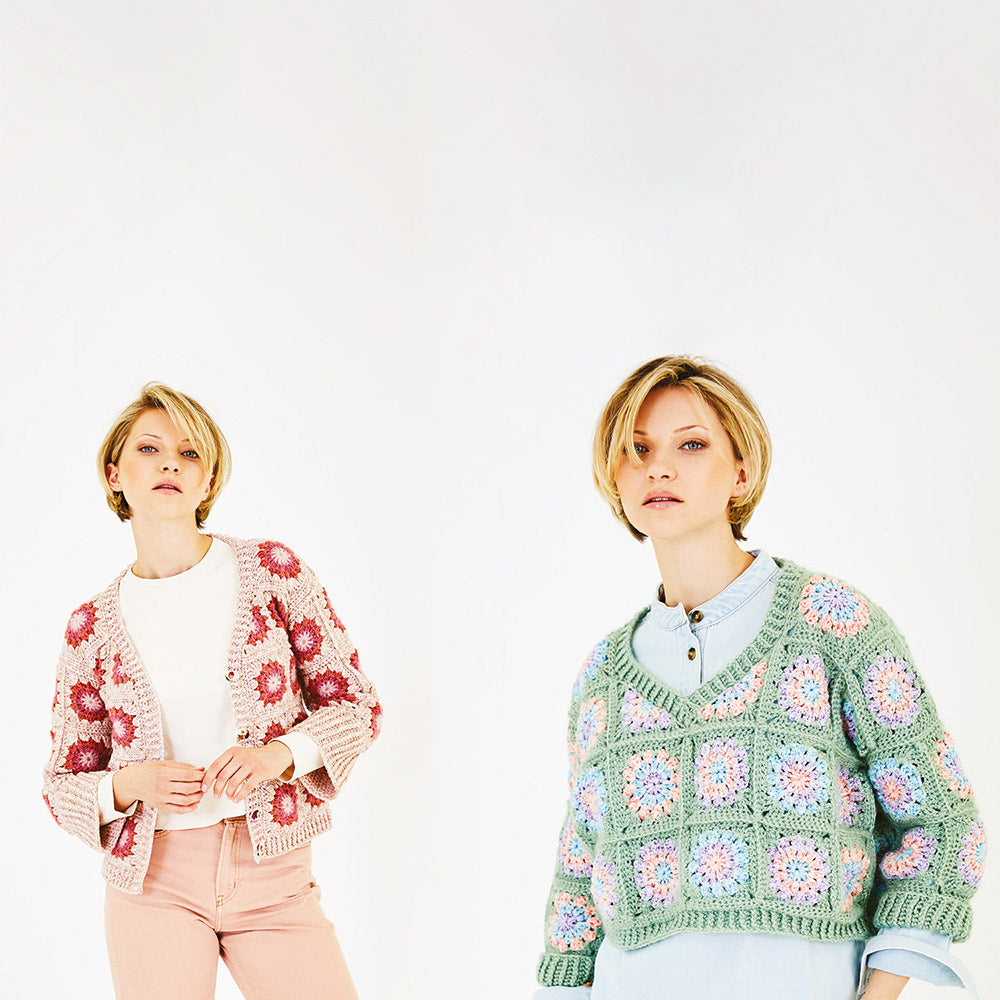 Haakpatroon Stylecraft Grace & Serene No.10172 Crochet Sweater & Cardigan(Digital)
