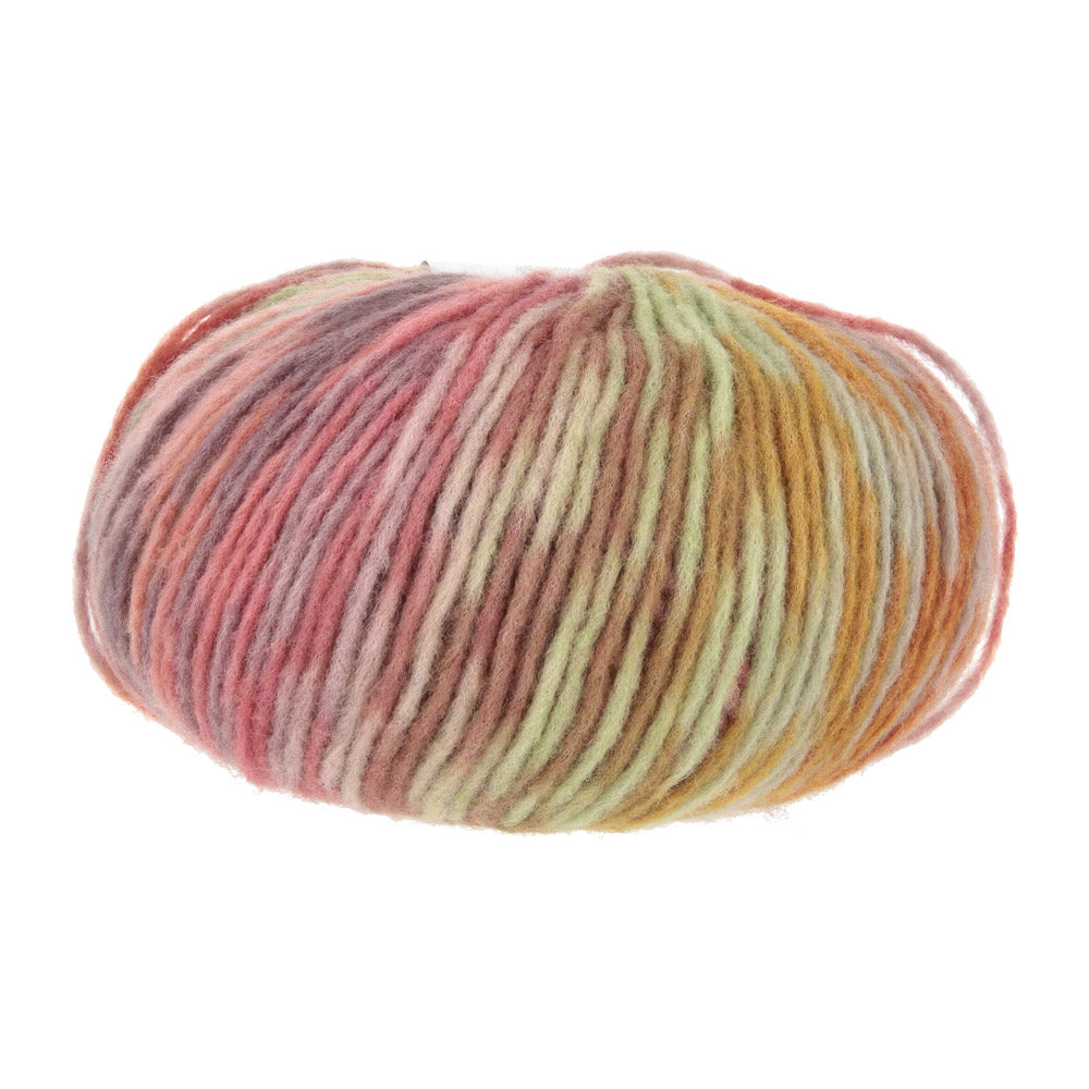Lang Yarns Cloud Funky 0024 Baksteenrood/Aubergine/Ivoor/Roze - bol garen zonder wikkel