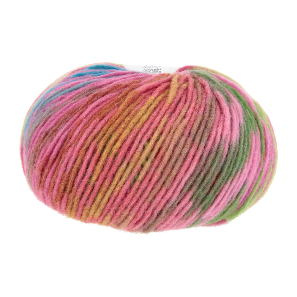 Lang Yarns Cloud Funky 0027 Roze/Blauw/Lichtgroen/Fuchsia - bol garen zonder wikkel