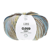 Lang Yarns Cloud Funky 0028 Pruim/Grijs/Marine/Messing - bol garen van voren