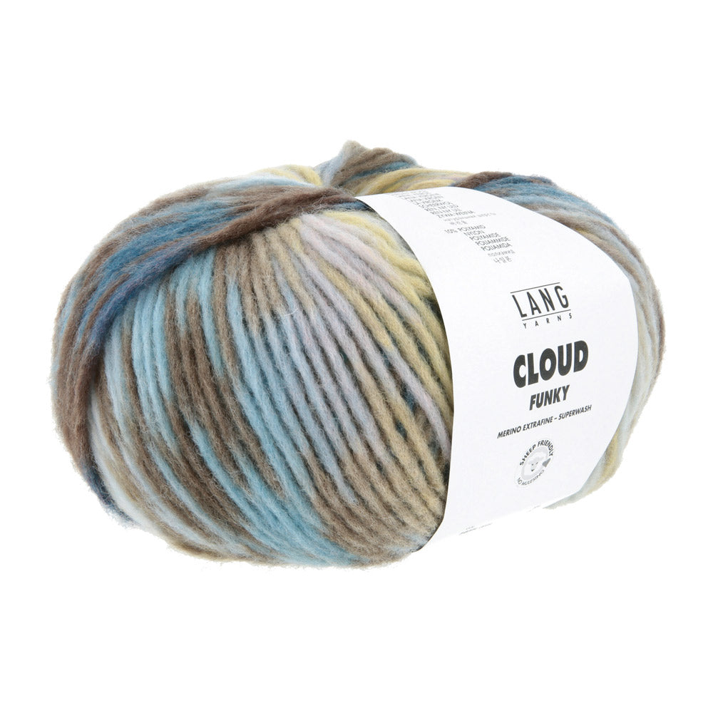 Lang Yarns Cloud Funky 0028 Pruim/Grijs/Marine/Messing - bol garen van opzij