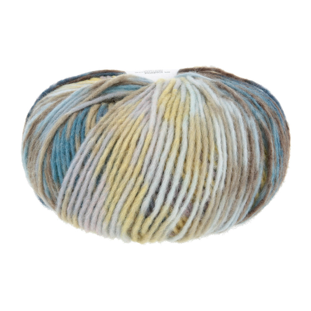 Lang Yarns Cloud Funky 0028 Pruim/Grijs/Marine/Messing - bol garen zonder wikkel