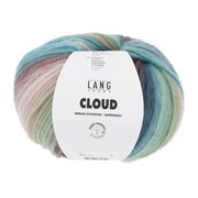 Lang Yarns Cloud 0033 Mint/Turquoise/Bruin/Ijsblauw - bol garen van voren
