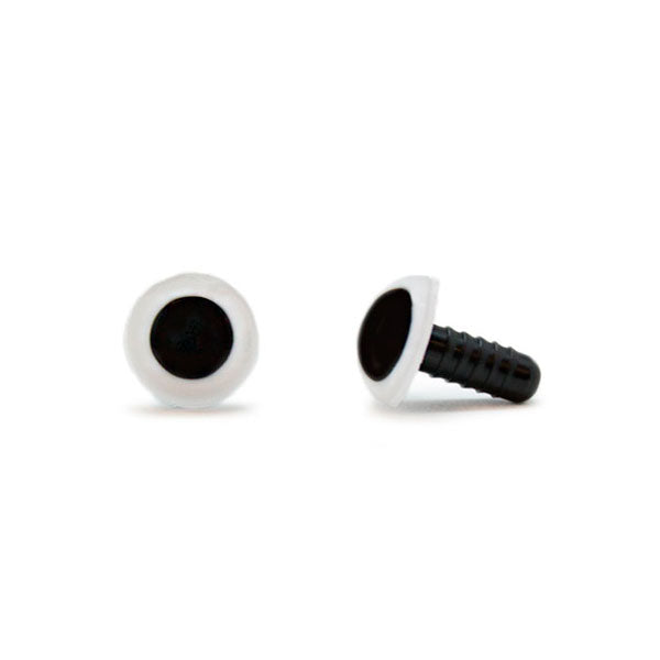 Veiligheidsogen Wit 10mm per paar