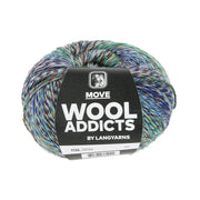 Lang Yarns Move 0024 Koningsblauw/Turquoise/Groen/Aubergine