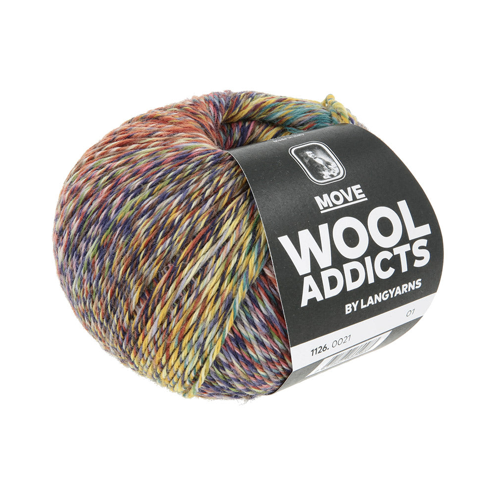 Lang Yarns Move 0021 Marine/Petrol/Donkergeel/Chocolade - bol garen van opzij