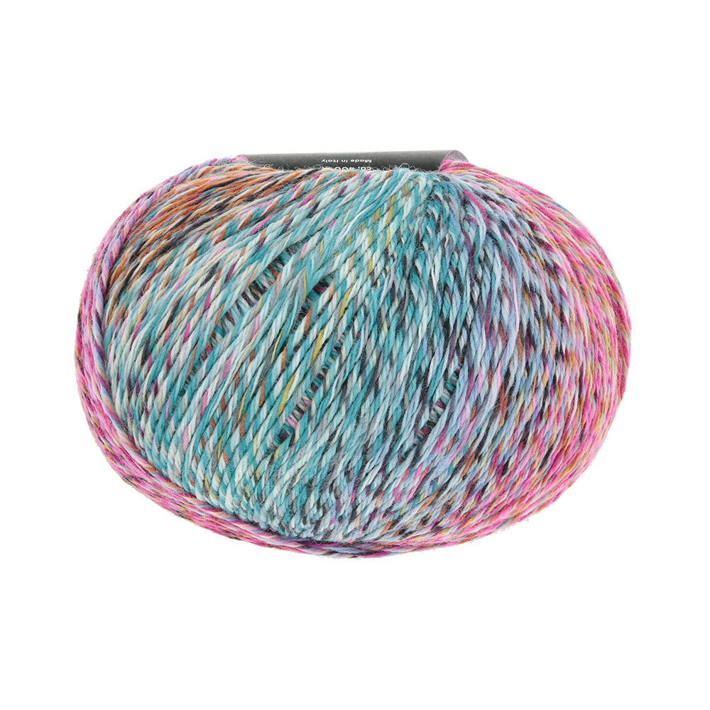 Lang Yarns Move 0023 Lichtblauw/Roze/Oranje/Pompoen/Turquoise - bol garen zonder wikkel