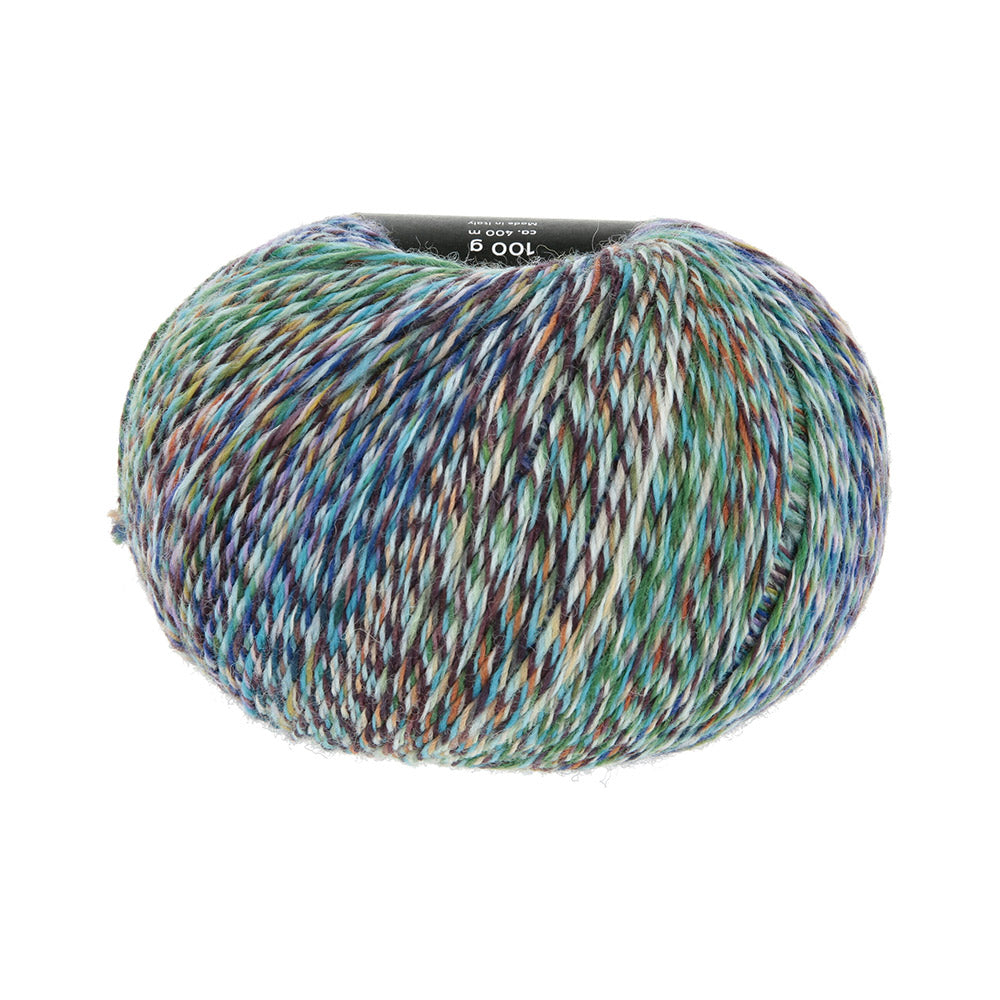 Lang Yarns Move 0024 Koningsblauw/Turquoise/Groen/Aubergine - bol garen zonder wikkel