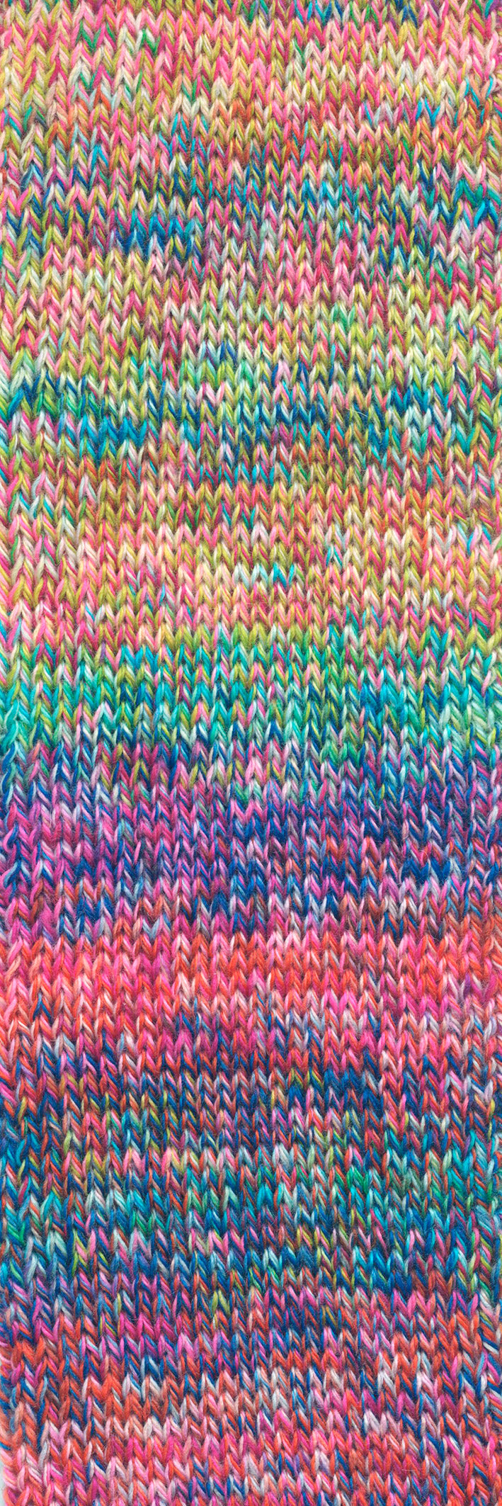 Lang Yarns Move 0025 Roze/Groen/Koningsblauw/Oranje - gebreide kleurstaal