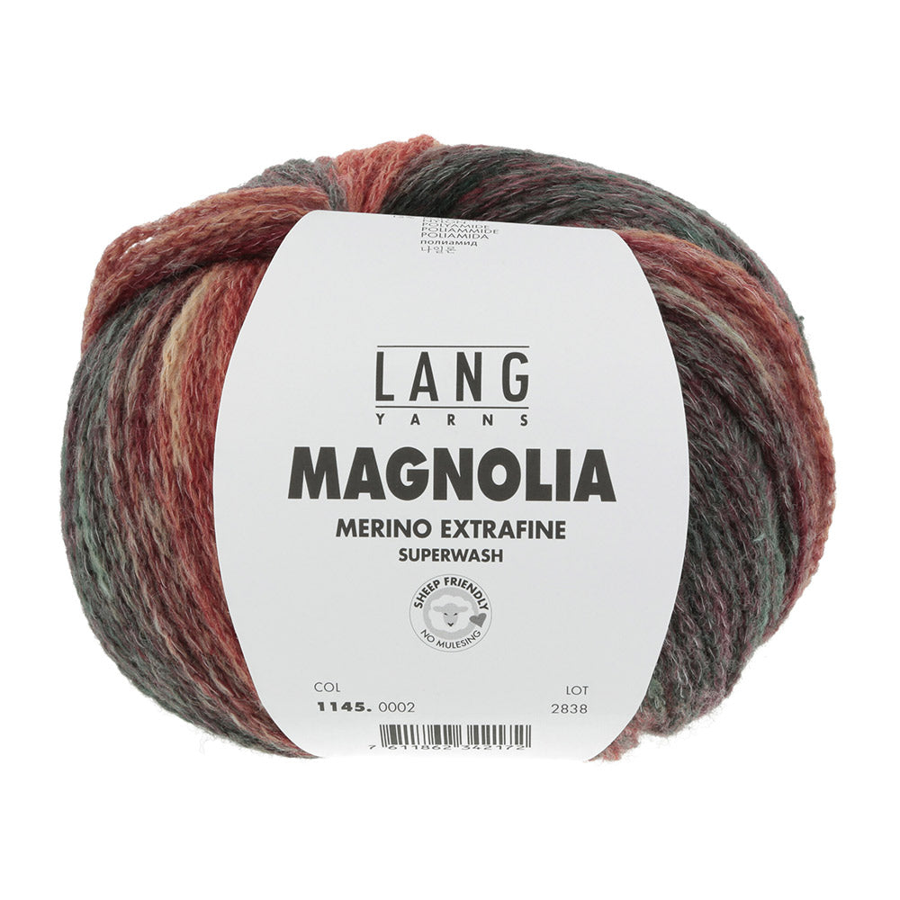 Lang Yarns Magnolia 002 Oranje/Rood/Grijs