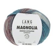 Lang Yarns Magnolia 003 Turkoois/Rood/Groen