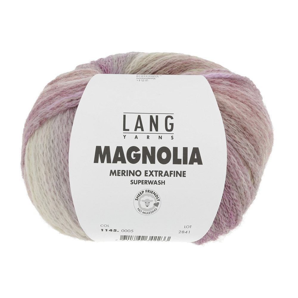Lang Yarns Magnolia 005 Fuchsia/Viola/Beige
