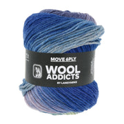 Lang Yarns Move 6-Fach/6-Ply 0014 Koningsblauw/Beige/Lichtolijf