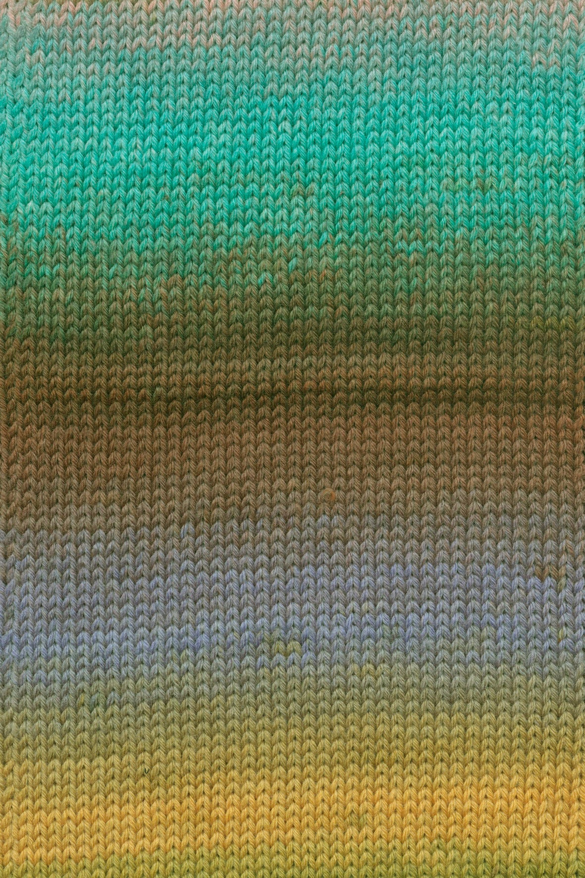 Lang Yarns Move 6-Fach/6-Ply 0013 Blauw/Groen/Oranje/Lila - gebreide kleurstaal