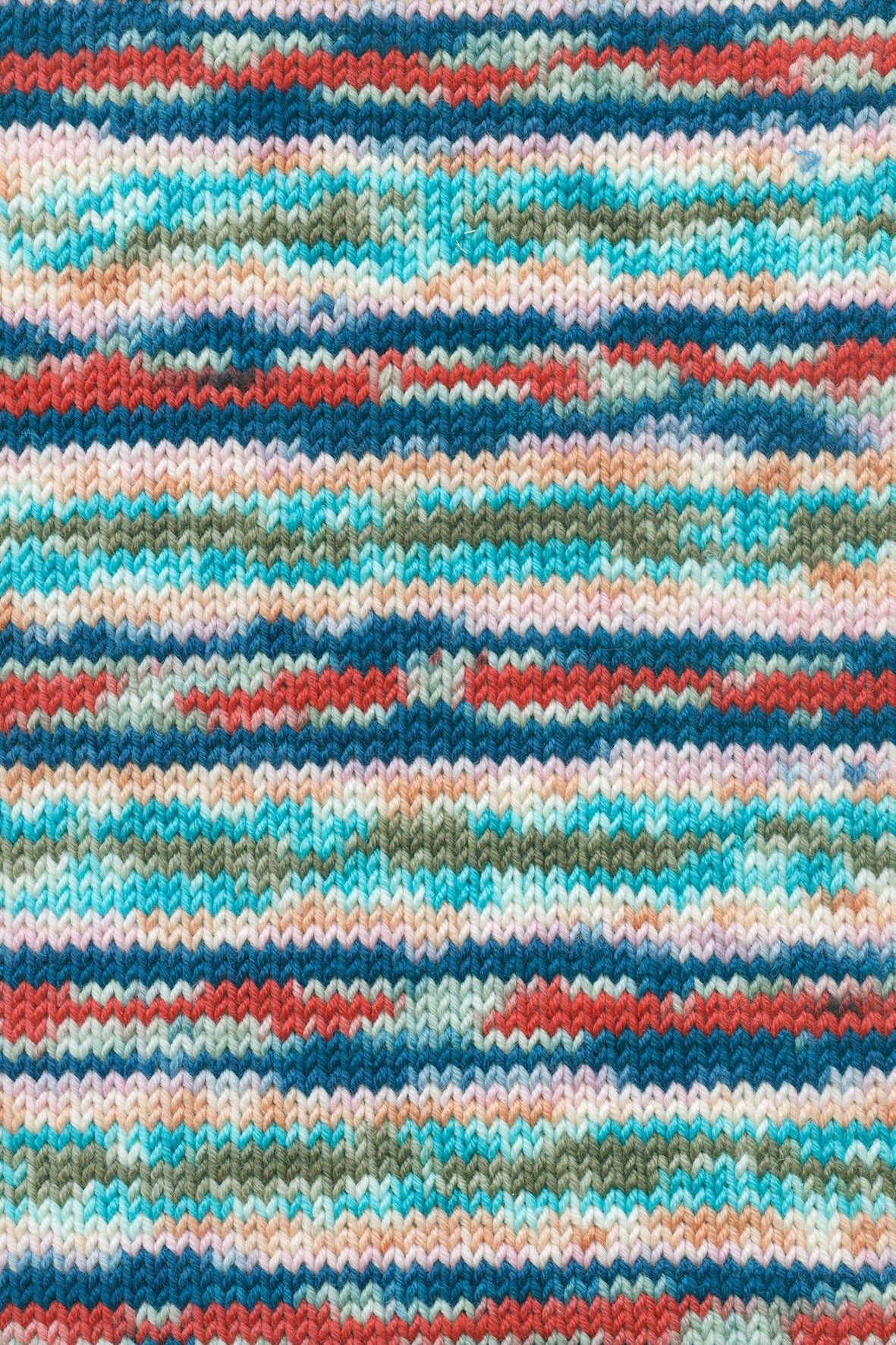 Lang Yarns Move 8-Fach/8-Ply 0014 Rood/Marine/Olijf/Turquoise - gebreide kleurstaal