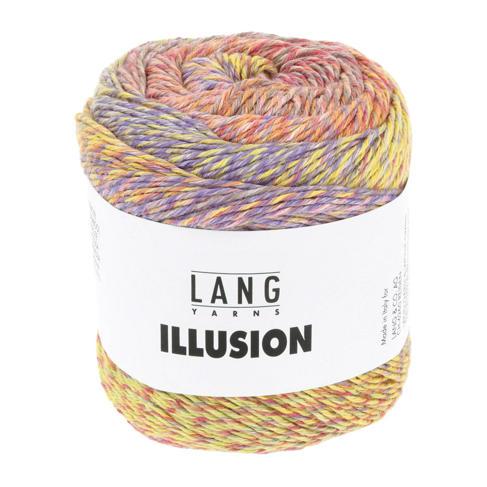 Lang Yarns Illusion 0001 Roze/Geel/Paars/Oranje