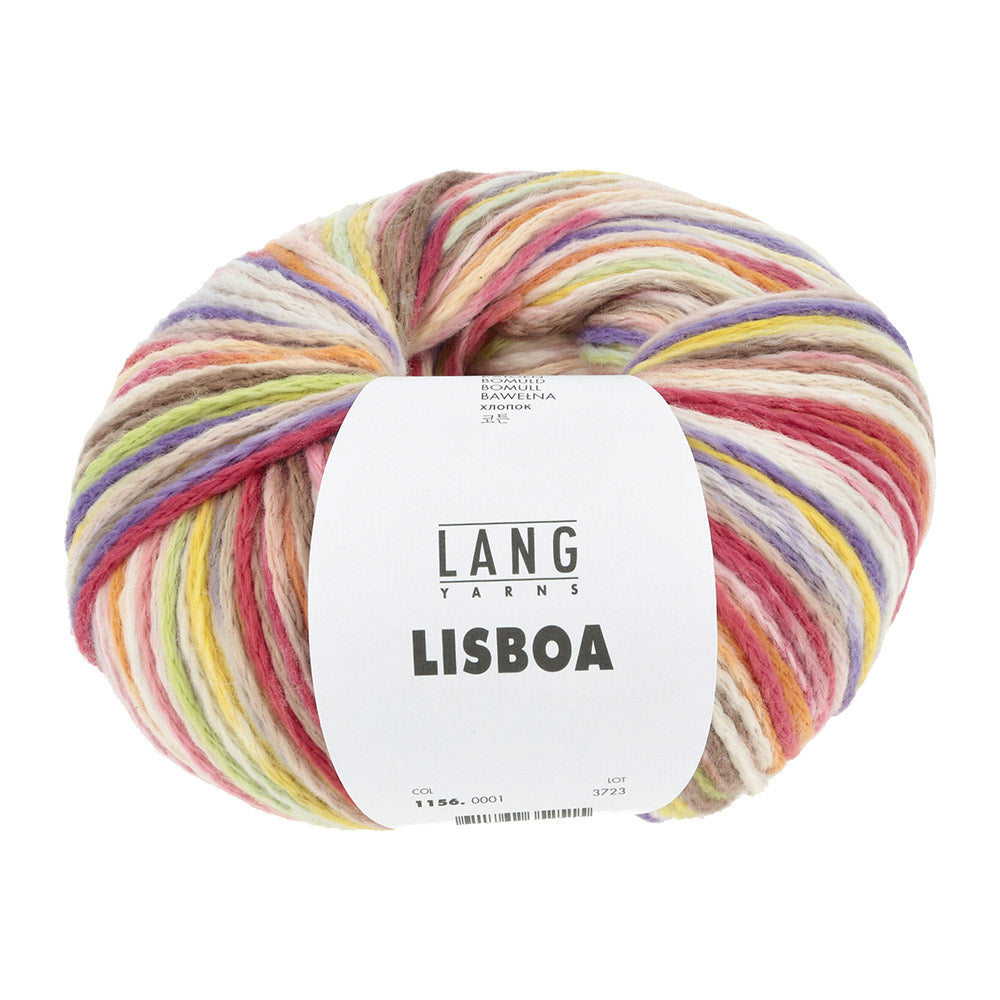 Lang Yarns Lisboa 0001 Geel/Paars/Roze/Groen