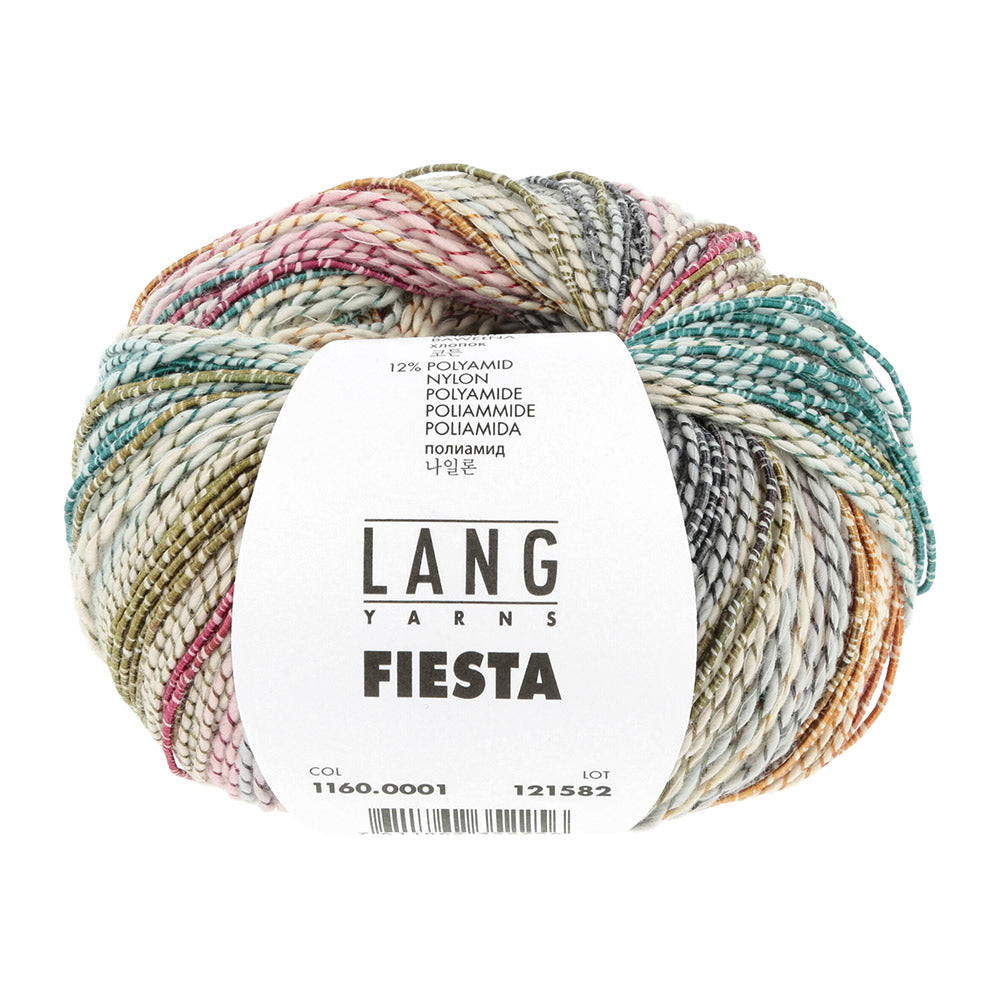 Lang Yarns Fiesta 0001 Aqua/Roze/Grijs/Geel